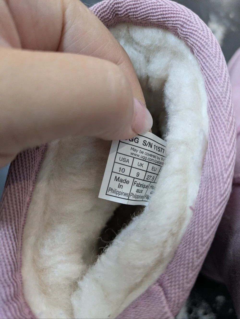 UGG boots size